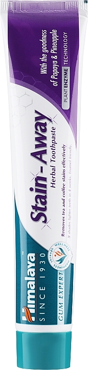 Aufhellende Zahnpasta für Kaffee- und Teetrinker Stain-Away - Himalaya Herbals Stain-Away Toothpaste — Bild N1