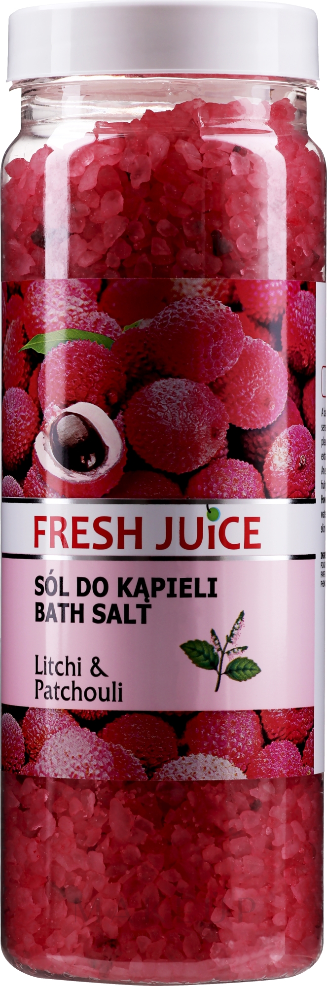 Badesalz mit Litschi-Extrakt und Patschuliöl - Fresh Juice Litchi & Patchouli — Bild 700 g