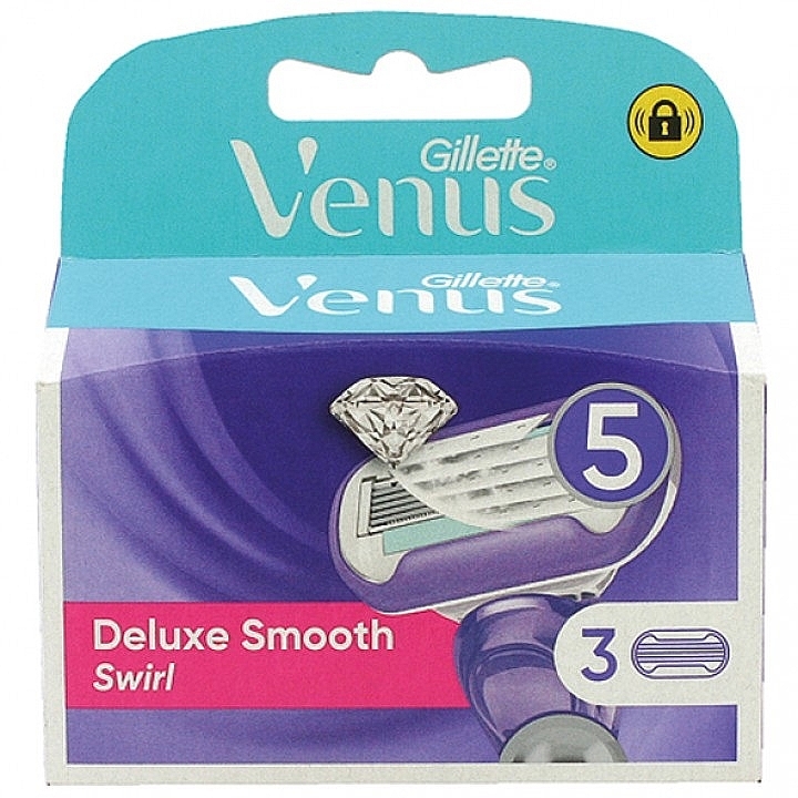 Austauschbare Rasierklingen 3 St. - Gillette Venus Deluxe Smooth Swirl Refill Blades — Bild N1