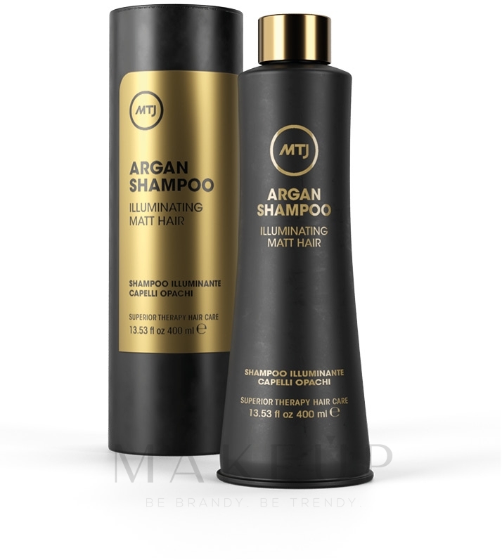Revitalisierendes Anti-Aging-Shampoo mit Niacin, Menthol und Vitamin E für problematisches Haar - MTJ Cosmetics Superior Therapy Argan Shampoo — Bild 400 ml