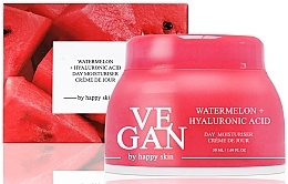 Erfrischende Gesichtscreme mit Wassermelone  - Vegan By Happy Skin Watermelon + Hyaluronic Acid Day Moisturiser — Bild N1