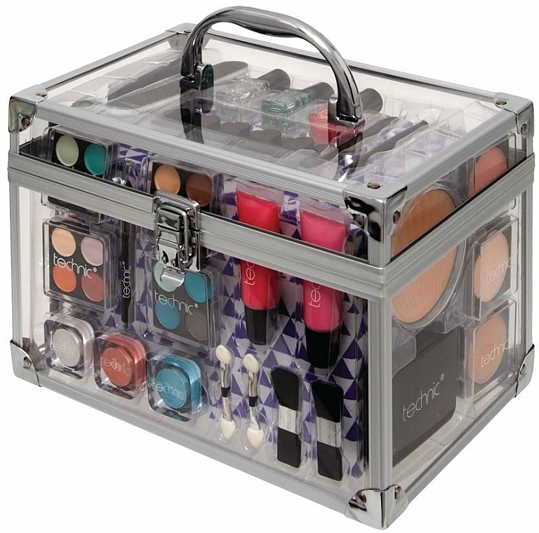 Set 35 St. - Technic Cosmetics Clear Beauty Case Large — Bild N1