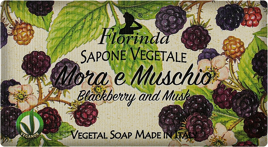 Naturseife Brombeere und Moschus - Florinda Blackberry And Musk Natural Soap — Bild N1