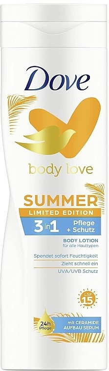 Körperlotion Love Summer - Dove Body Lotion with UVA/UVB Protection SPF15 — Bild N1