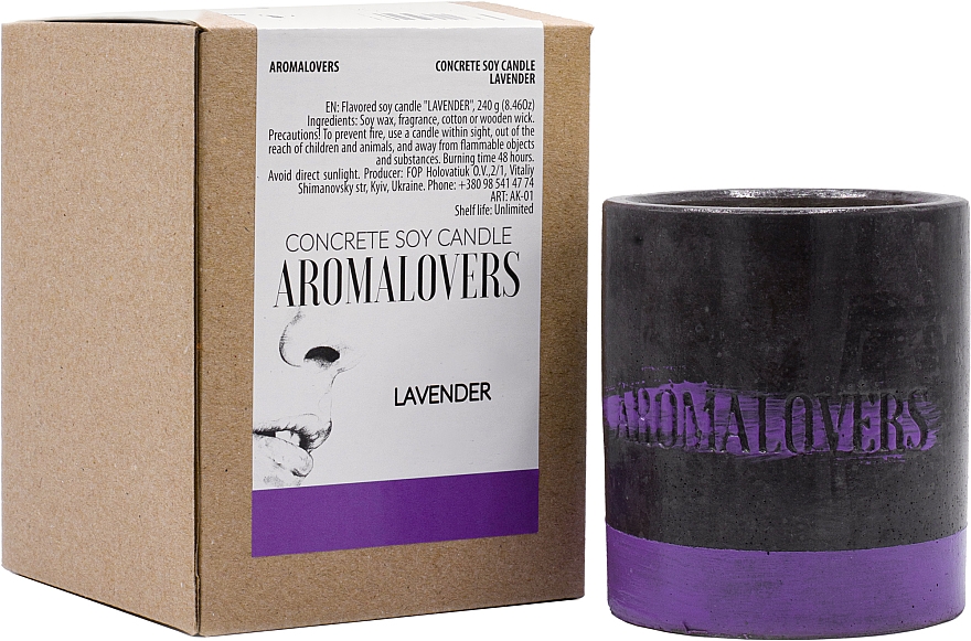 Duftkerze Lavendel - Aromalovers — Bild N1
