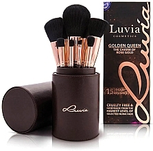 Düfte, Parfümerie und Kosmetik Make-up-Pinsel-Set 15-tlg. - Luvia Cosmetics Golden Queen Brush Set