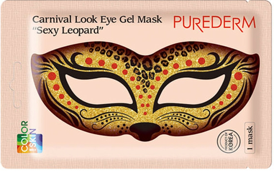 Kollagen-Augenmaske Sexy Leopard - Purederm Carnival Look Eye Gel Mask Sexy Leopard — Bild N1