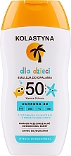 Düfte, Parfümerie und Kosmetik Sonnenschutzemulsion für Kinder - Kolastyna SPF 50 Ochrona 4D 