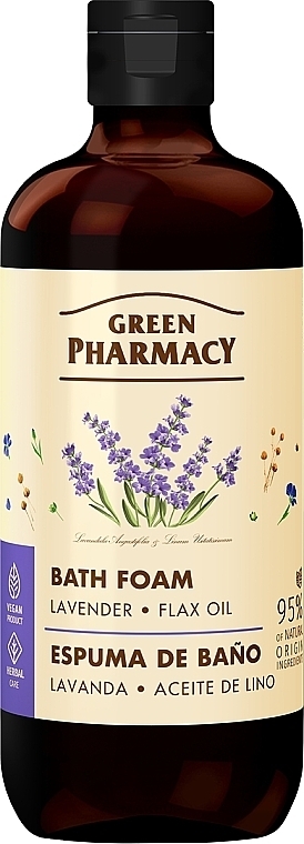 Badeschaum mit Lavendel und Leinsamenöl - Green Pharmacy — Bild N1