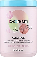 Feuchtigkeitsspendende Haarmaske für lockiges Haar - Inebrya Ice Cream Curl Plus Curl Mask — Bild N3
