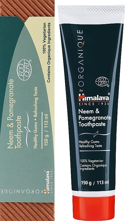 Glutenfreie Zahnpasta mit Neem und Granatapfel - Himalaya Herbals Botanique Toothpaste — Foto N2