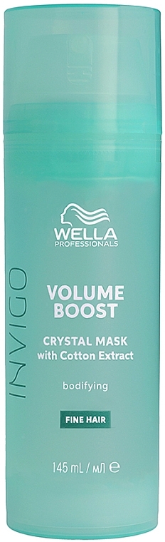 Volumen-Maske für feines Haar - Wella Professionals Invigo Volume Boost Crystal Mask — Bild N1