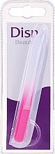 Düfte, Parfümerie und Kosmetik Glasnagelfeile 9 cm weiß-rosa - Disna