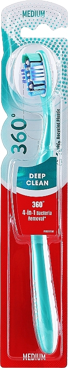 Zahnbürste türkis - Colgate 360 Deep Clean Medium Toothbrush  — Bild N1