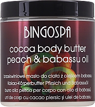 Kakao Körperbutter mit Pfirsich- und Babassuöl - BingoSpa Cocoa Butter With Peach And Babassu Oil Body — Bild N1