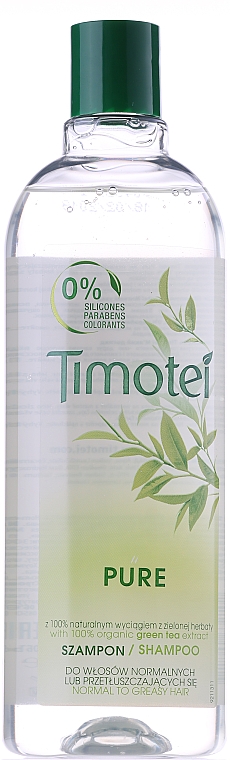 Shampoo für normales bis fettiges Haar mit Bio Grüntee-Extrakt - Timotei  — Bild N3