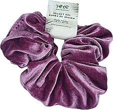 Haargummi aus Cord Aubergine - Yeye Velvet XXL  — Bild N2