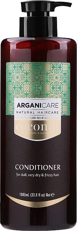 Haarspülung mit Kokosnuss für stumpfes, trockenes und strapaziertes Haar - Arganicare Coconut Conditioner For Dull, Very Dry & Frizzy Hair — Bild N3