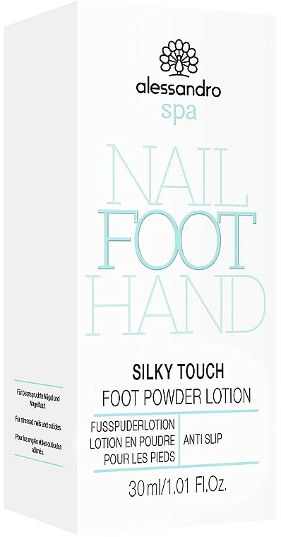 Kühlende Fußlotion - Alessandro International Spa Silky Touch Foot Powder Lotion — Bild N2