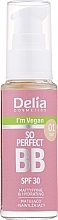 Düfte, Parfümerie und Kosmetik CC-Creme - Delia So Perfect BB Mattyfying & Hidrating Cream SPF 30 