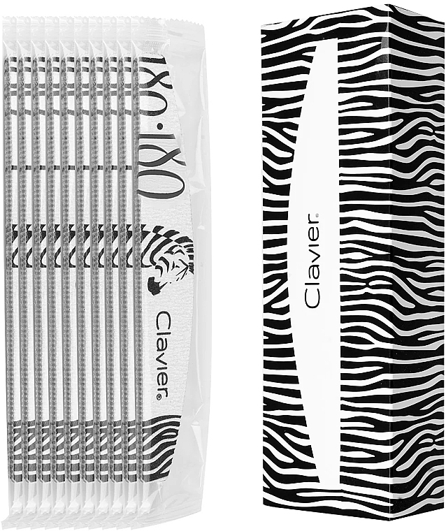 Nagelfeile 180/180 Zebra 10 St. - Clavier — Bild N3