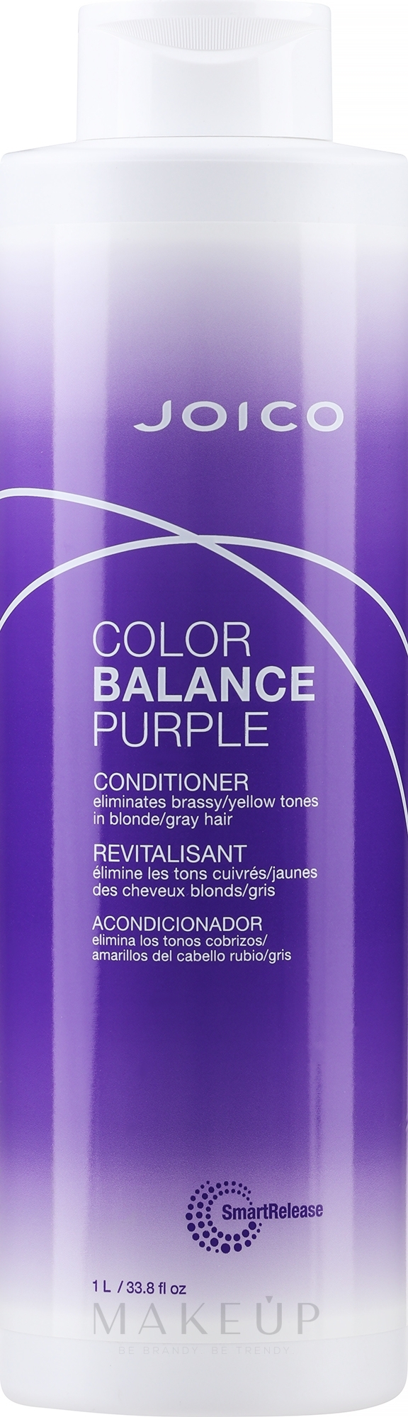 Tönungsconditioner mit violetten Pigmenten für blondes, helles oder graues Haar - Joico Color Balance Purple Conditioner — Bild 1000 ml
