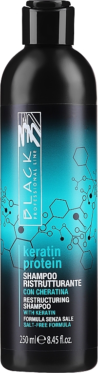 Restrukturierendes Shampoo mit Keratin - Black Professional Line Keratin Protein Shampoo