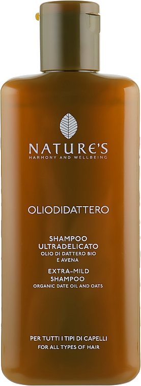 Extra mildes Shampoo mit Dattelöl und Haferextrakt - Nature's Oliodidattero Extra-Mild Shampoo — Bild N2