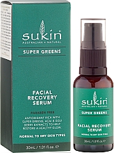 Regenerierendes Gesichtsserum für strahlende Haut - Sukin Super Greens Facial Recovery Serum — Bild N1