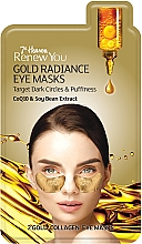 Düfte, Parfümerie und Kosmetik Augenpatches gegen dunkle Ringe und Schwellungen mit Coenzym Q10 und Sojabohnenextrakt - 7th Heaven Renew You Gold Radiance Eye Masks