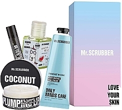 Set - Mr.Scrubber Sweet Coconut (lip/balm/5g + lip/scrub/50ml + h/cr/50ml + sanitizer/30ml) — Bild N1