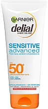 Düfte, Parfümerie und Kosmetik Wasserfeste Sonnenschutzmilch für den Körper SPF 50+ - Garnier Delial Ambre Solaire Sensitive Advanced SPF50+