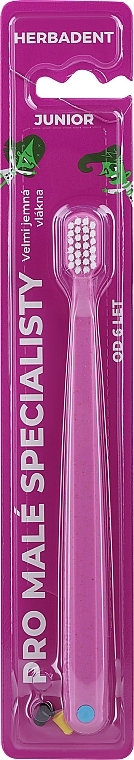 Zahnbürste extra weich rosa - Herbadent Original Junior Toothbrush — Bild N1