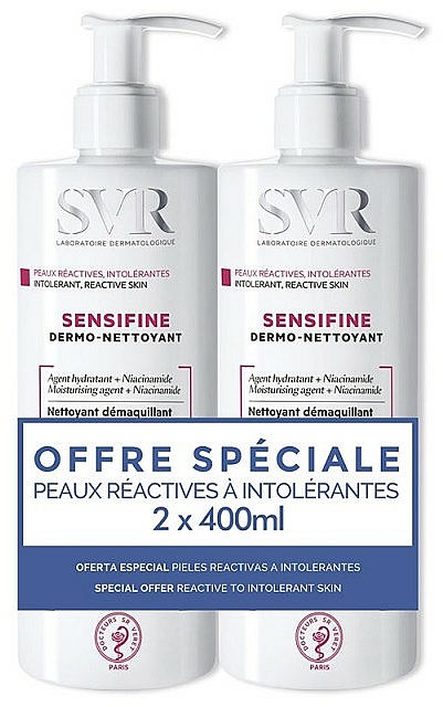 Set - SVR Sensifine Dermo Nettoyant (cleanser/2x400ml) — Bild N1