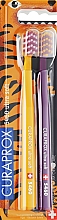 Düfte, Parfümerie und Kosmetik Zahnbürste Tiger Edition 2 St. gelb + violett - Curaprox Ultra Soft CS 5460