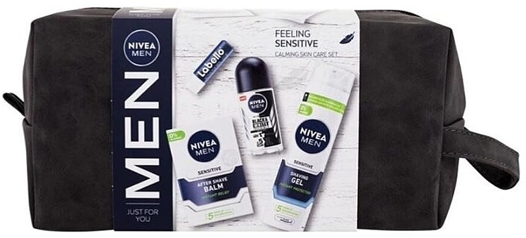 Set - NIVEA (lip/balm/4.8g + f/balm/100ml + sh/gel/200ml + deo/50ml + bag) — Bild N1