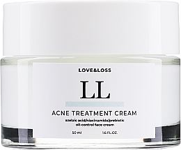 Gesichtscreme für fettige und problematische Haut - Love&Loss Acne Treatment Cream — Bild N1