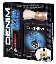 Düfte, Parfümerie und Kosmetik Set - Denim Original (shav/cr/100ml + af/shave/lot/100ml + shav/brush)