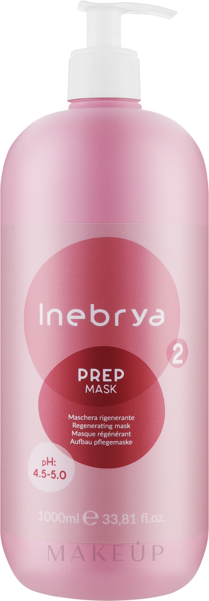Revitalisierende Haarmaske - Inebrya Prep Regenerating Mask — Bild 1000 ml