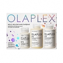 Düfte, Parfümerie und Kosmetik Olaplex Hello Healthy Hair Starter Kit - Haarpflegeset (Reparierende Behandlung 50ml + Shampoo 100ml + Conditione 100ml)