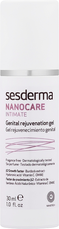 Verjüngendes Gel für die Intimhygiene - SesDerma Laboratories Nanocare Gel Rej — Bild N1