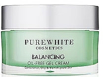 Gel-Creme für das Gesicht mit Gurken-, Kokos- und Algenextrakt - Pure White Cosmetics Balancing Oil-Free Gel Cream — Bild N1