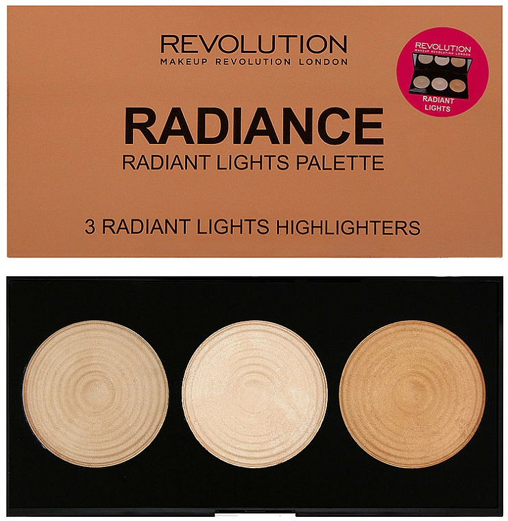 Highlighter-Palette - Makeup Revolution Highlighter Palette Radiance