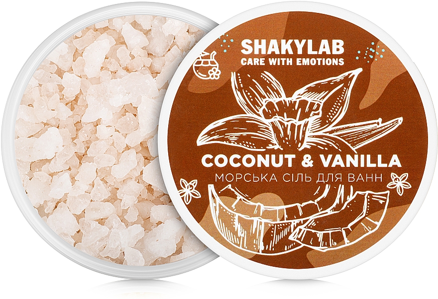 Badesalz Coconut & Vanilla - SHAKYLAB Natural Bath Salt — Bild N2