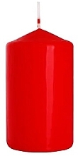 Zylindrische Kerze 60x100 mm rot - Bispol — Bild N1