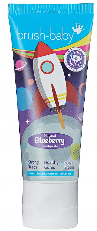 Kinderzahnpasta Rocket Blueberry 3-6 Jahre - Brush-Baby Toothpaste — Bild N1