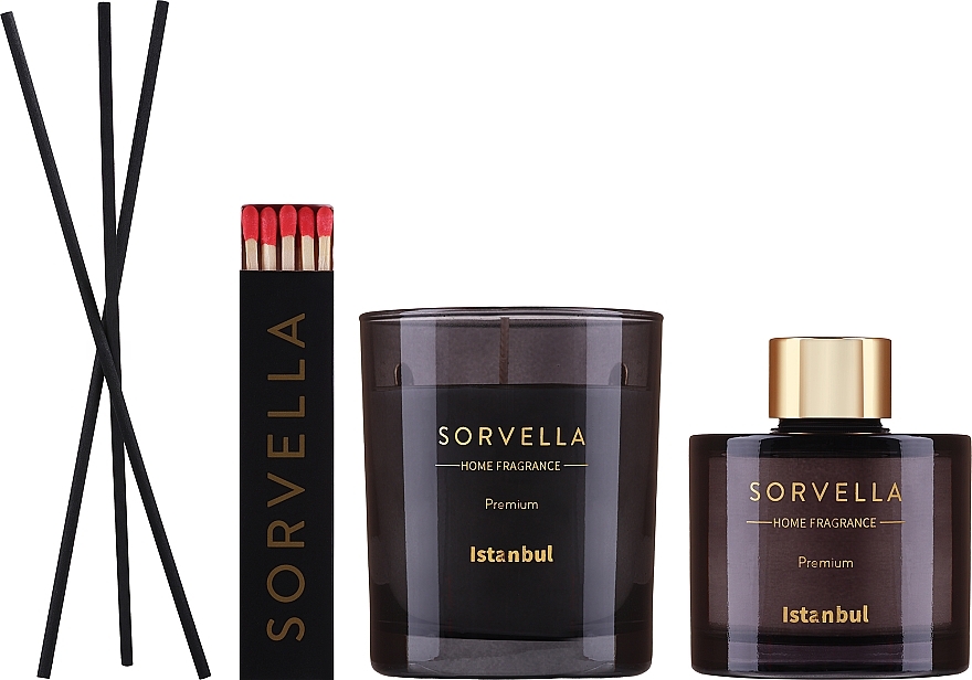 Duftset - Sorvella Perfume Home Fragrance Istanbul (Raumerfrischer 120ml + Duftkerze 170g) — Bild N2