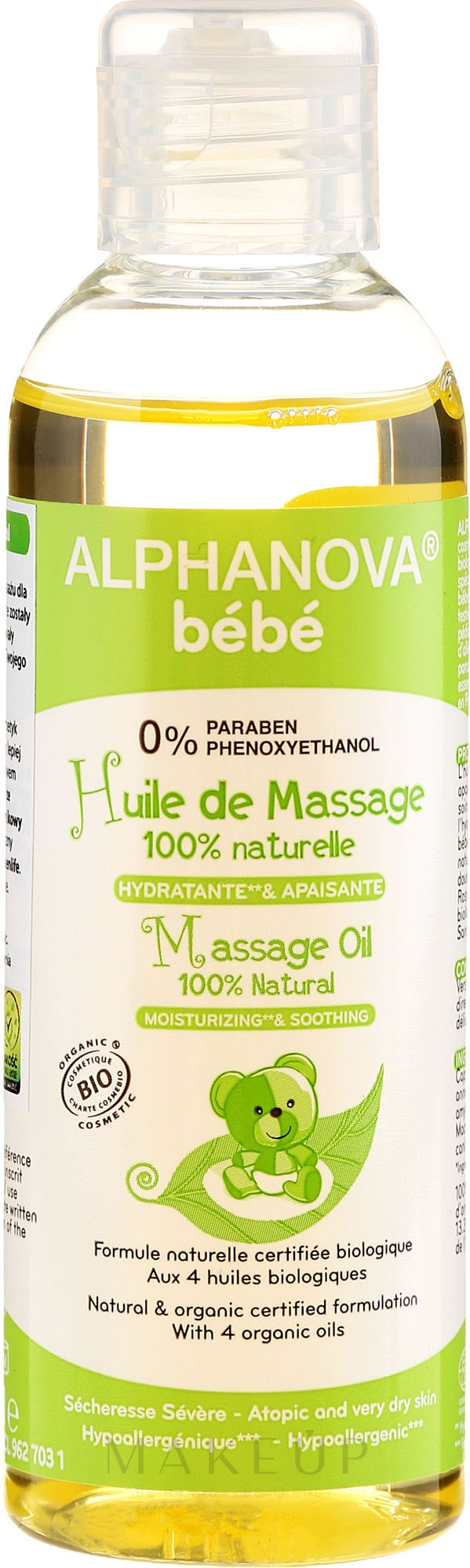 Bio Massageöl für Babys - Alphanova Bebe Massage Oil 100% Natural — Bild 100 ml