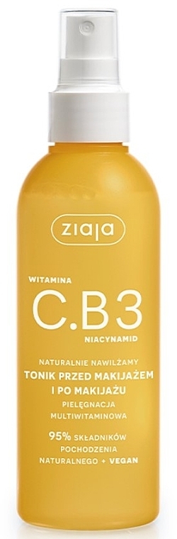 Spray-Tonic für alle Hauttypen - Ziaja Vitamin C.B3 Niacinamide — Bild N1