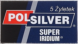 Zweischneidige Sicherheits-Rasierklingen 5 St. - Polsilver Super Iridium Razor Blades — Foto N2